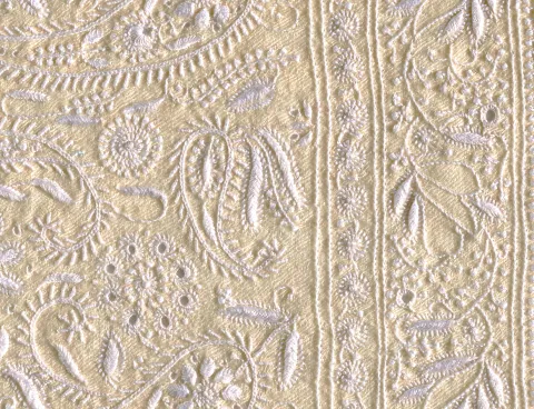 Embroidery textile sample