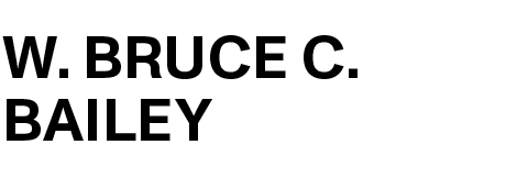 W. Bruce C. Bailey logo in black capital letters on white background.
