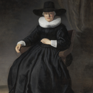 Rembrandt van Rijn, Maria Bockenolle (Wife of Johannes Elison), 1634. Oil on canvas.  174.9 × 124.1 cm. William K. Richardson Fund. 56.511. Courtesy Museum of Fine Arts, Boston.