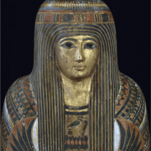 Coffin and mummy of the lady Djedmaatesankh, c. 945–715 BCE, ROM 910.10.