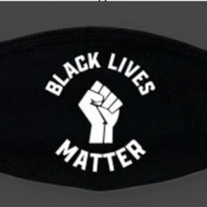 Mask by Life Is Black, Black Lives Matter.