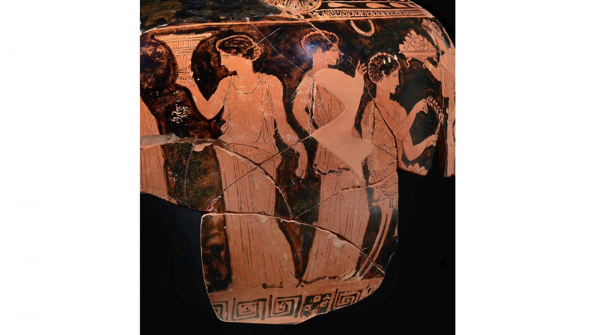 Details on a Greek vase