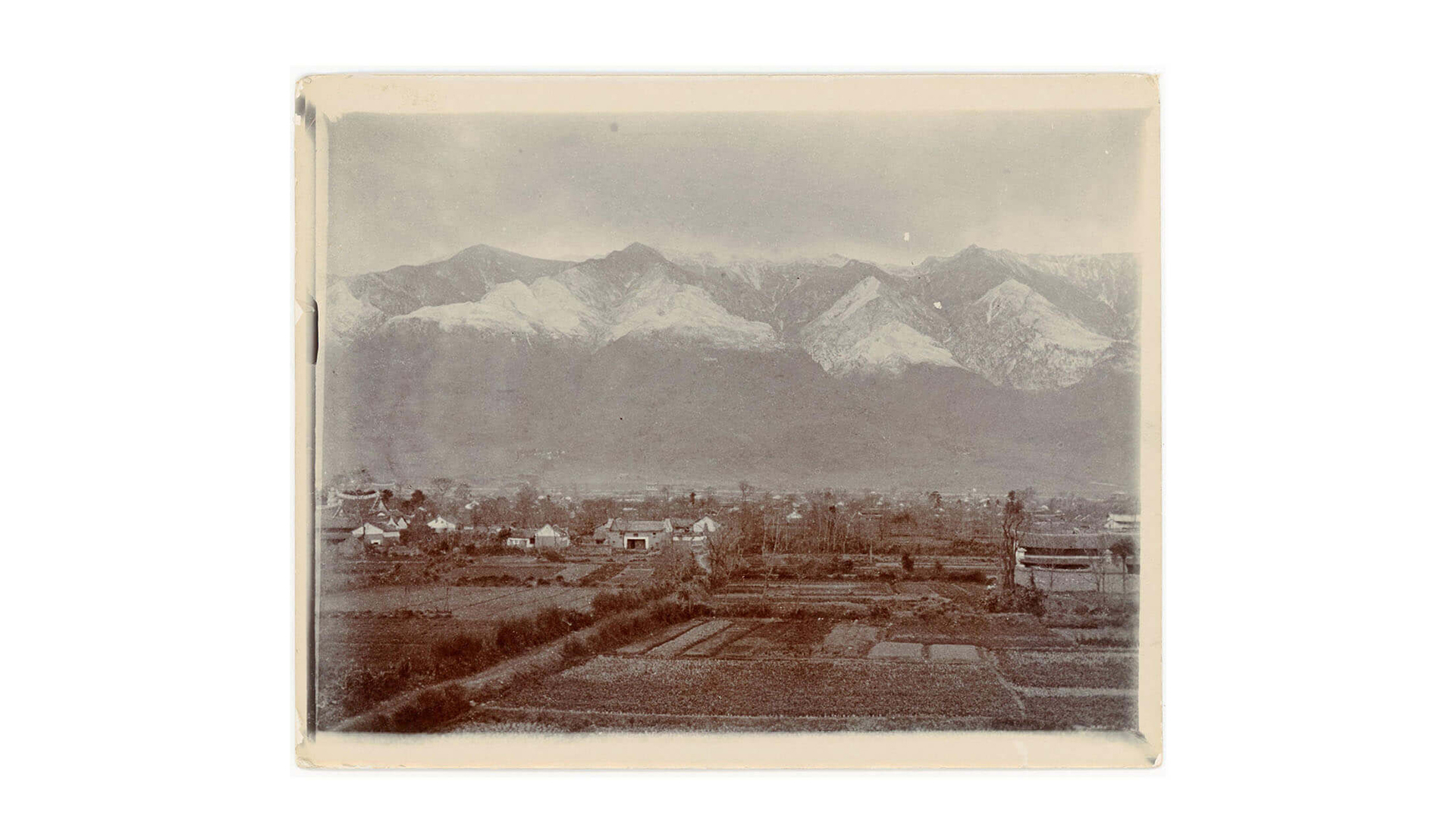 View of the mountains in Dali, taken from the east wall looking west.