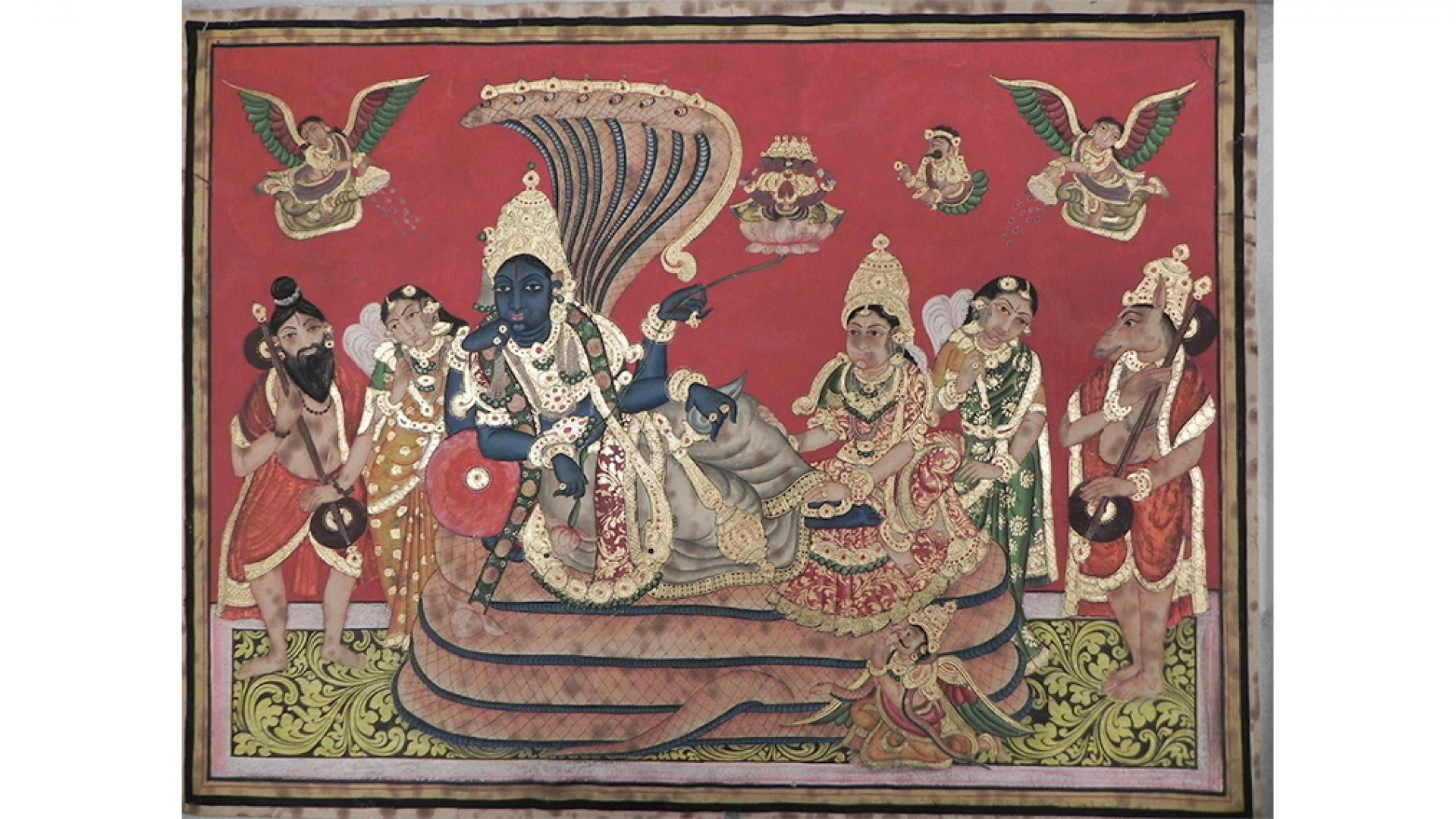 Vishnu in his Cosmic Form (Visvarupa).