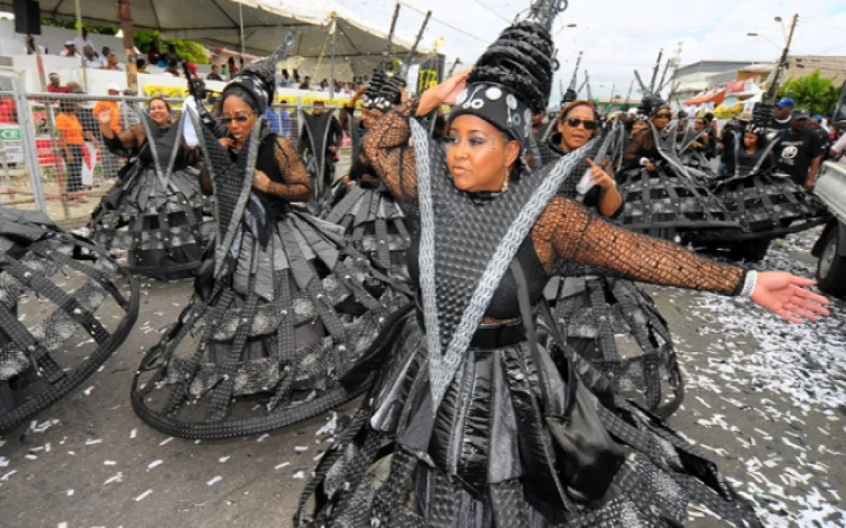 Women dancing at Carnival.