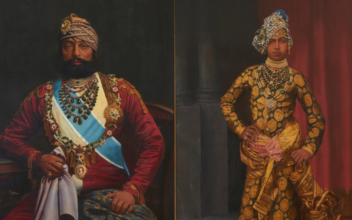 Portrait of Maharaja Jaswant Singh II. Portrait of Maharaja Sardar Singh.