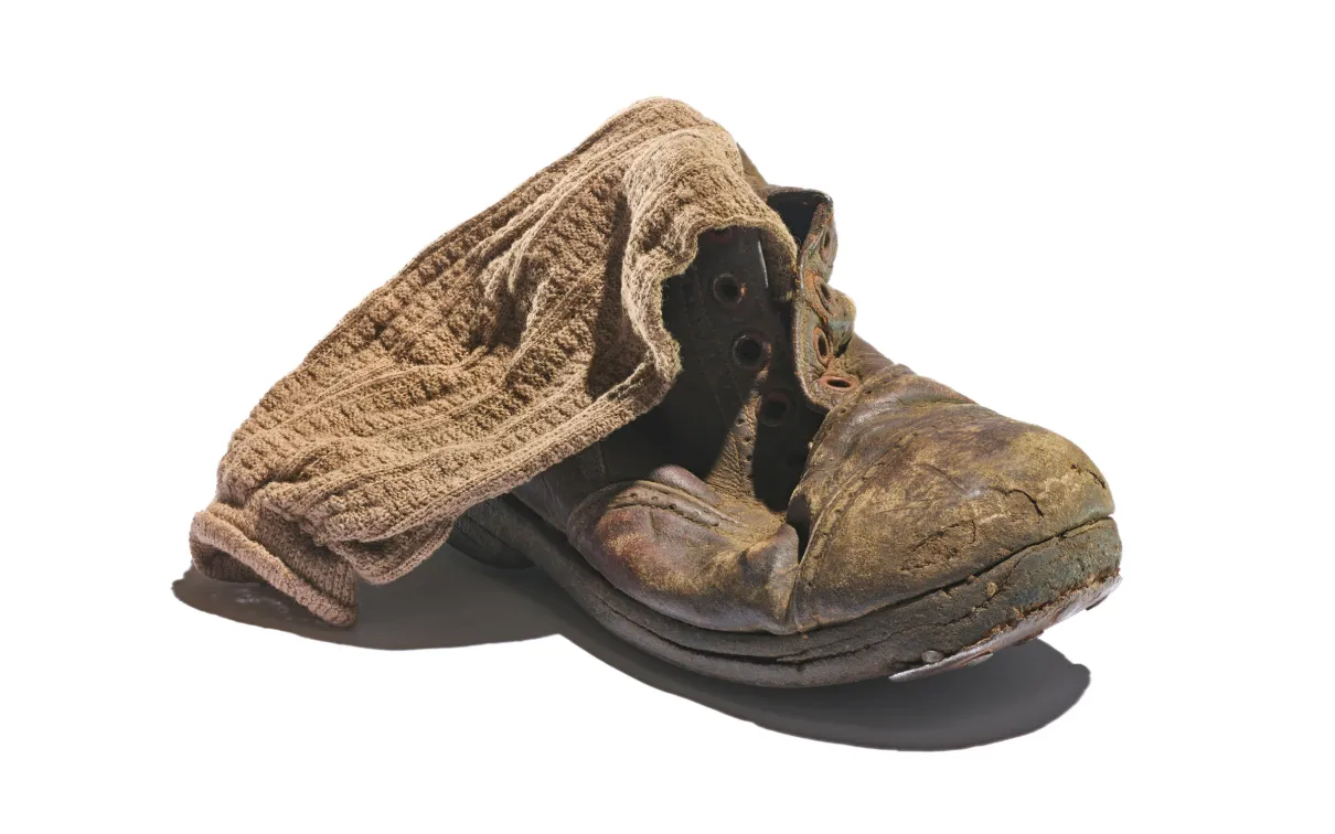 Childs shoe with sock