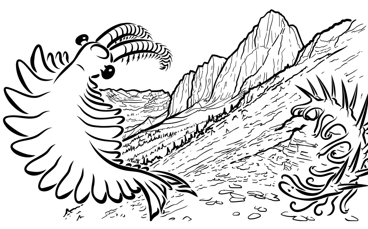 Illustration of Burgess Shale