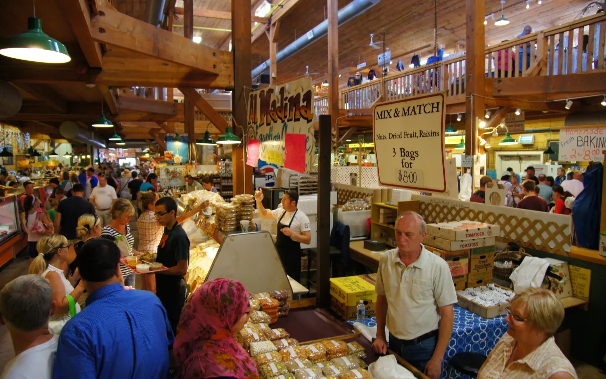Interior of St Jacobs Farmers Market