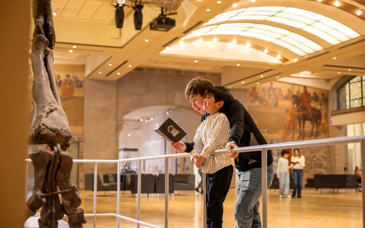 father and son at guild of immortals event