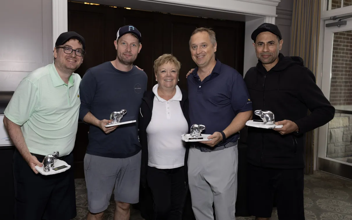 Foursome 3rd place trophy winners
