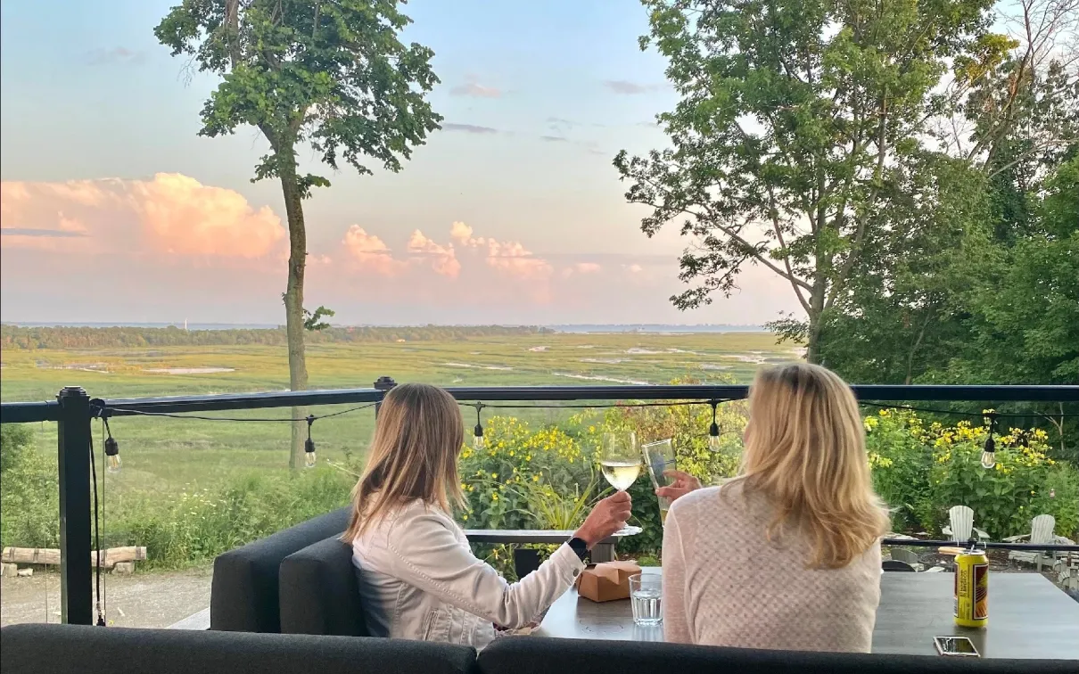 Marshview Patio, © Long Point Edo-Adventures.