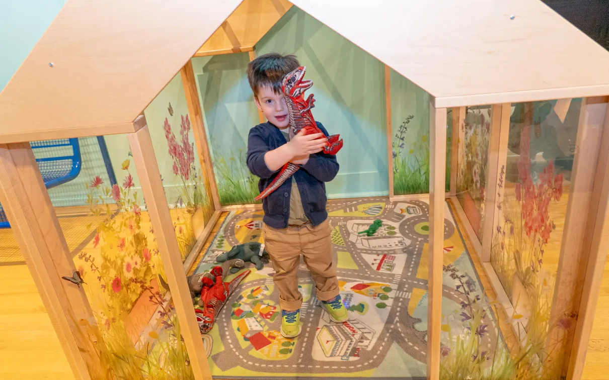 Boy in Wonderworks gallery at ROM