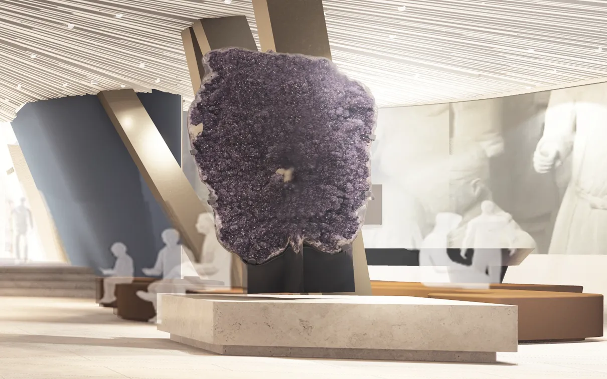 Rendering of ROM lobby area.