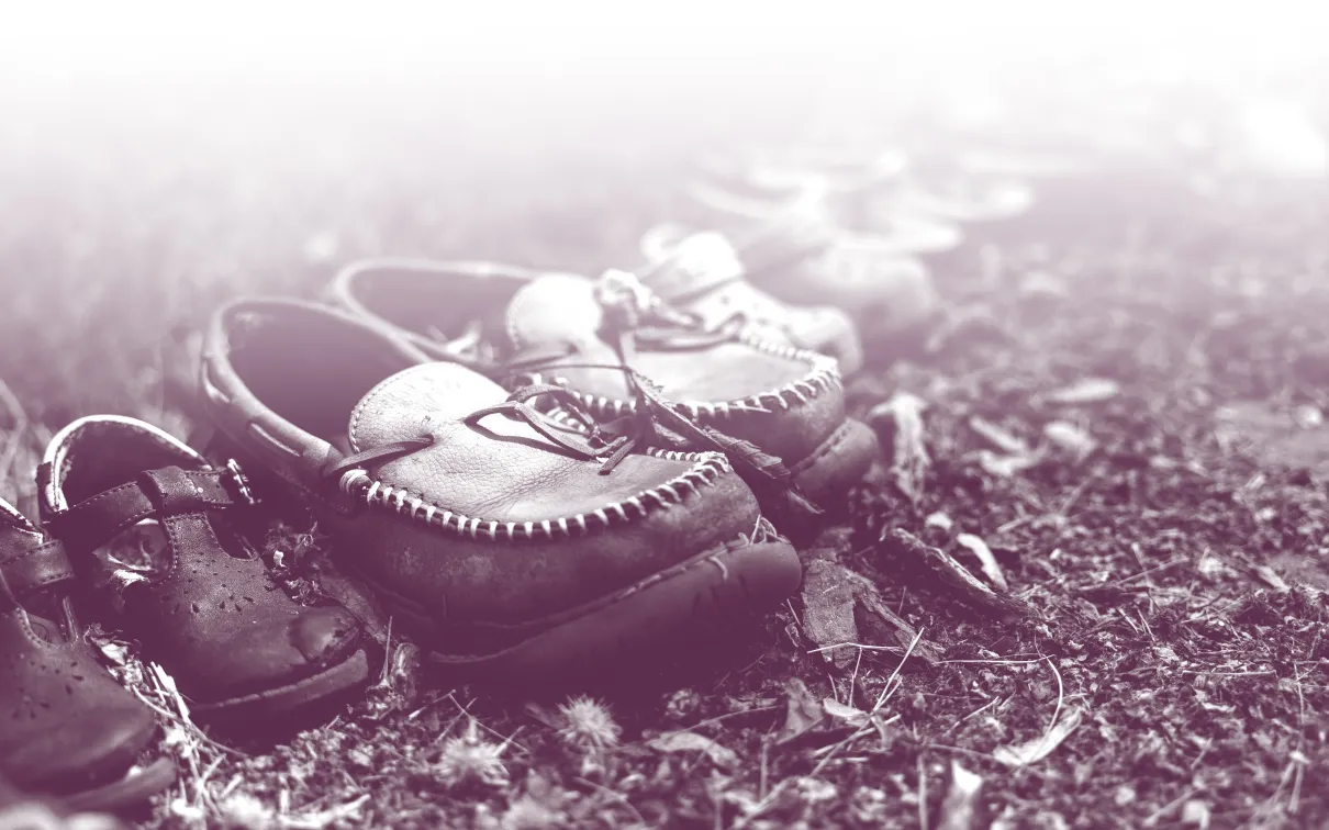 images of shoes laid on the ground