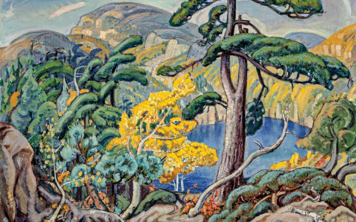 Arthur Lismer (1885-1945), Bright Land (1938). Oil on canvas. Gift of Colonel R. S. McLaughlin. McMichael Canadian Art Collection, 1868.7.9.