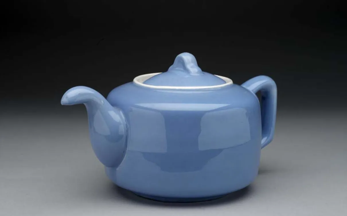 théière bleue
