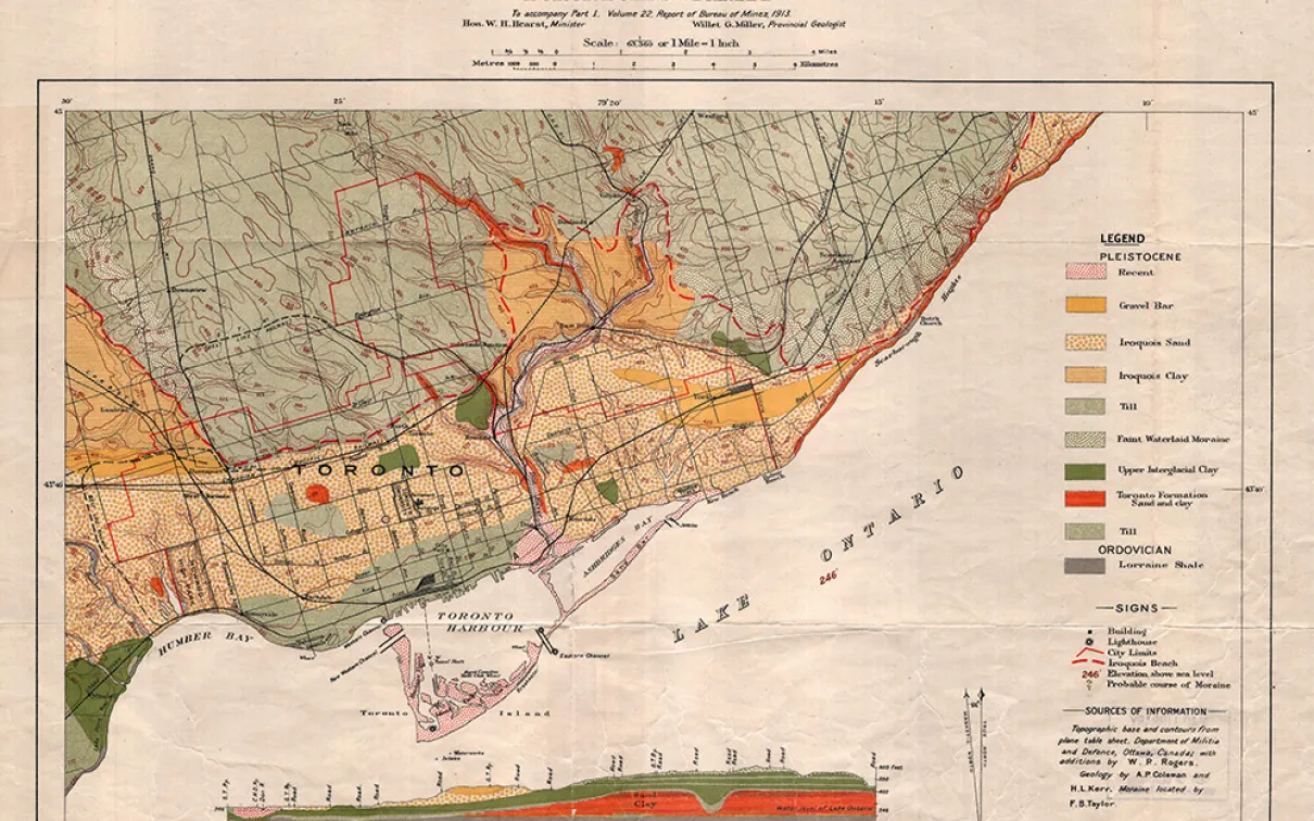 Geological Map of Toronto
