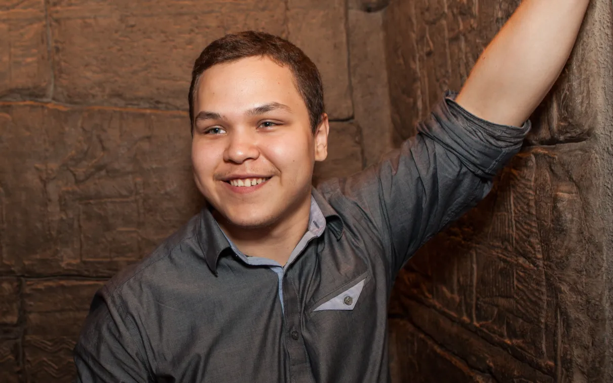 Portrait of Kiowa Wind McComb at the ROM.
