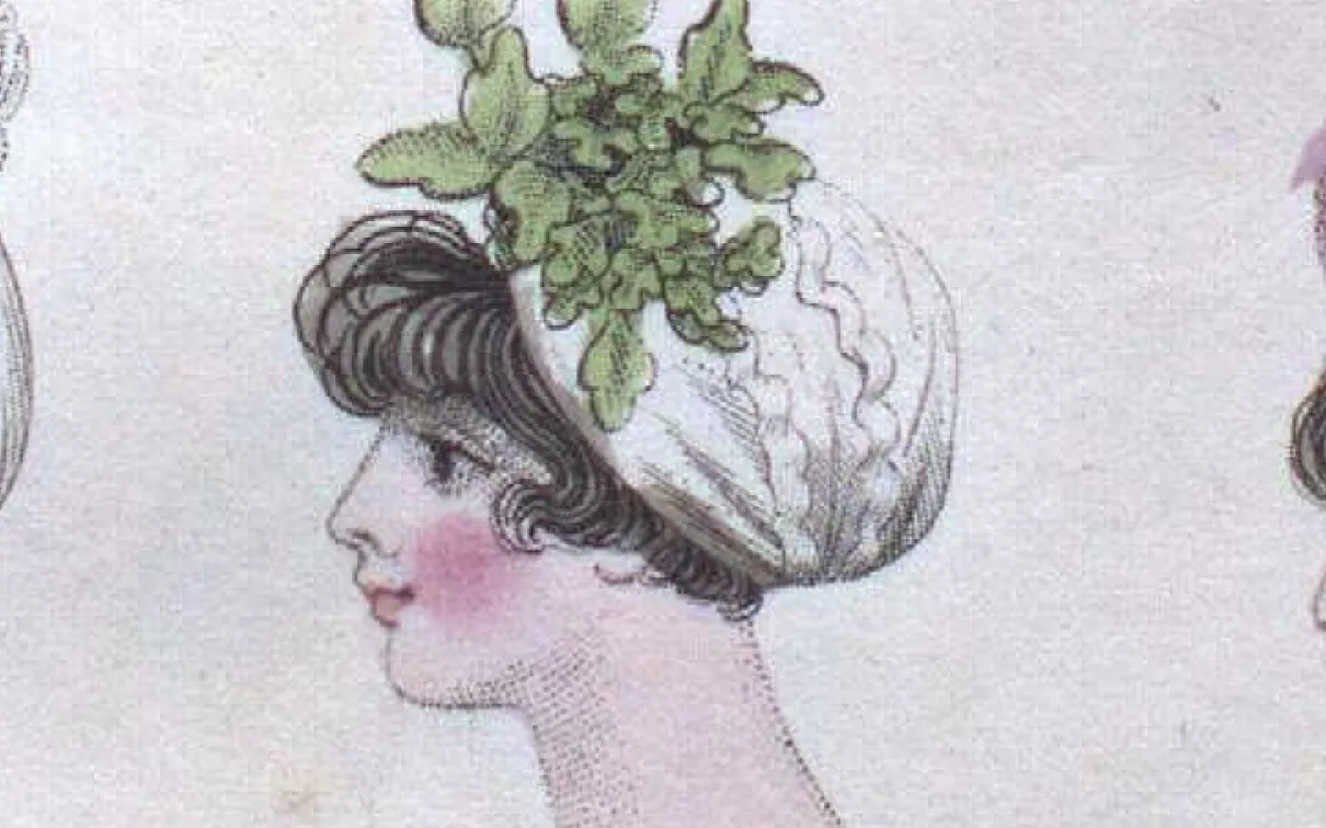 Three headdresses, 1801
