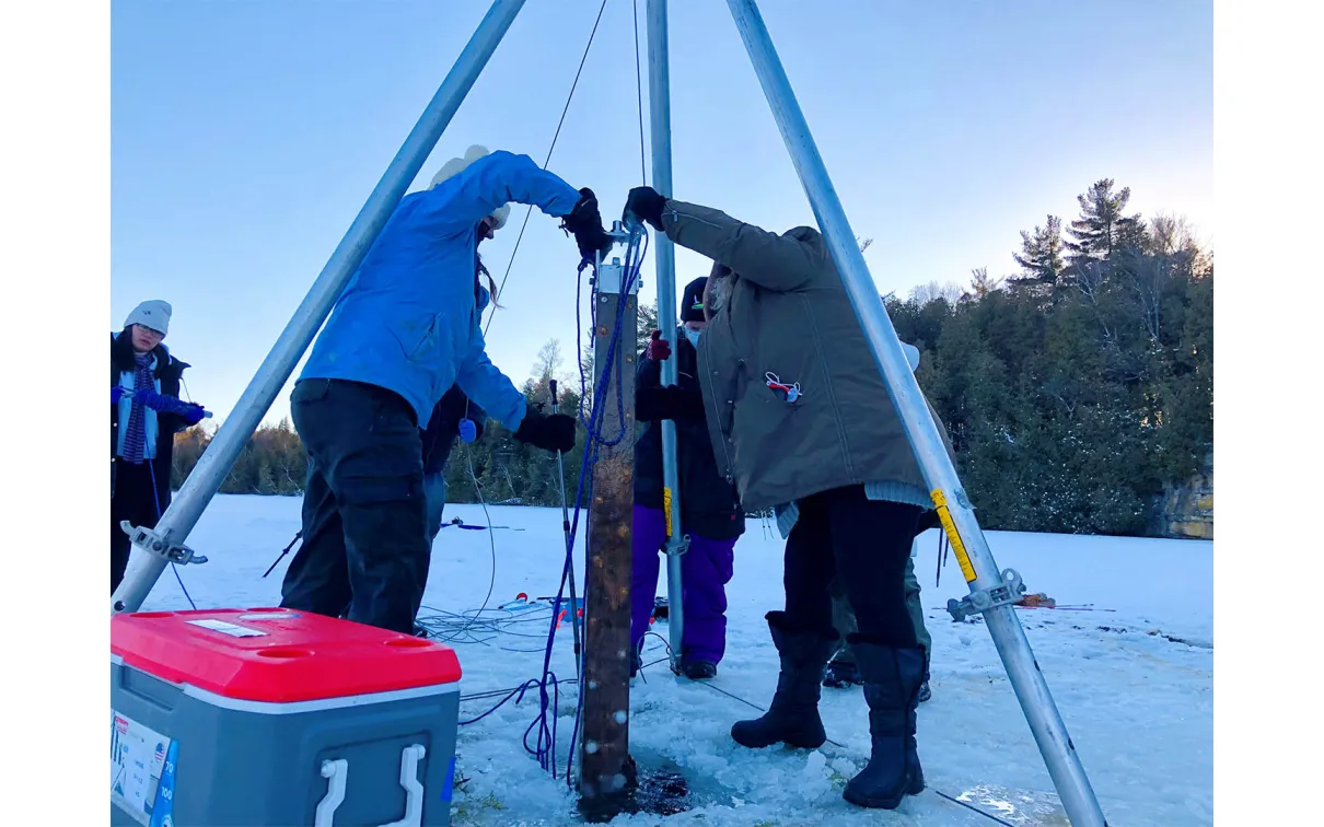 The nature of human activity’s influence on the sediment record changes in the 20th century: Crawford Lake’s core tells this whole story.