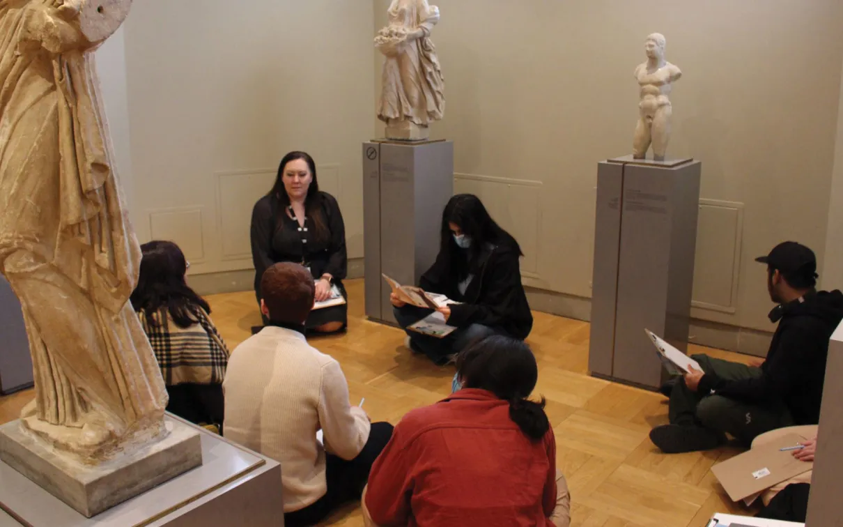 Workshop in gallery
