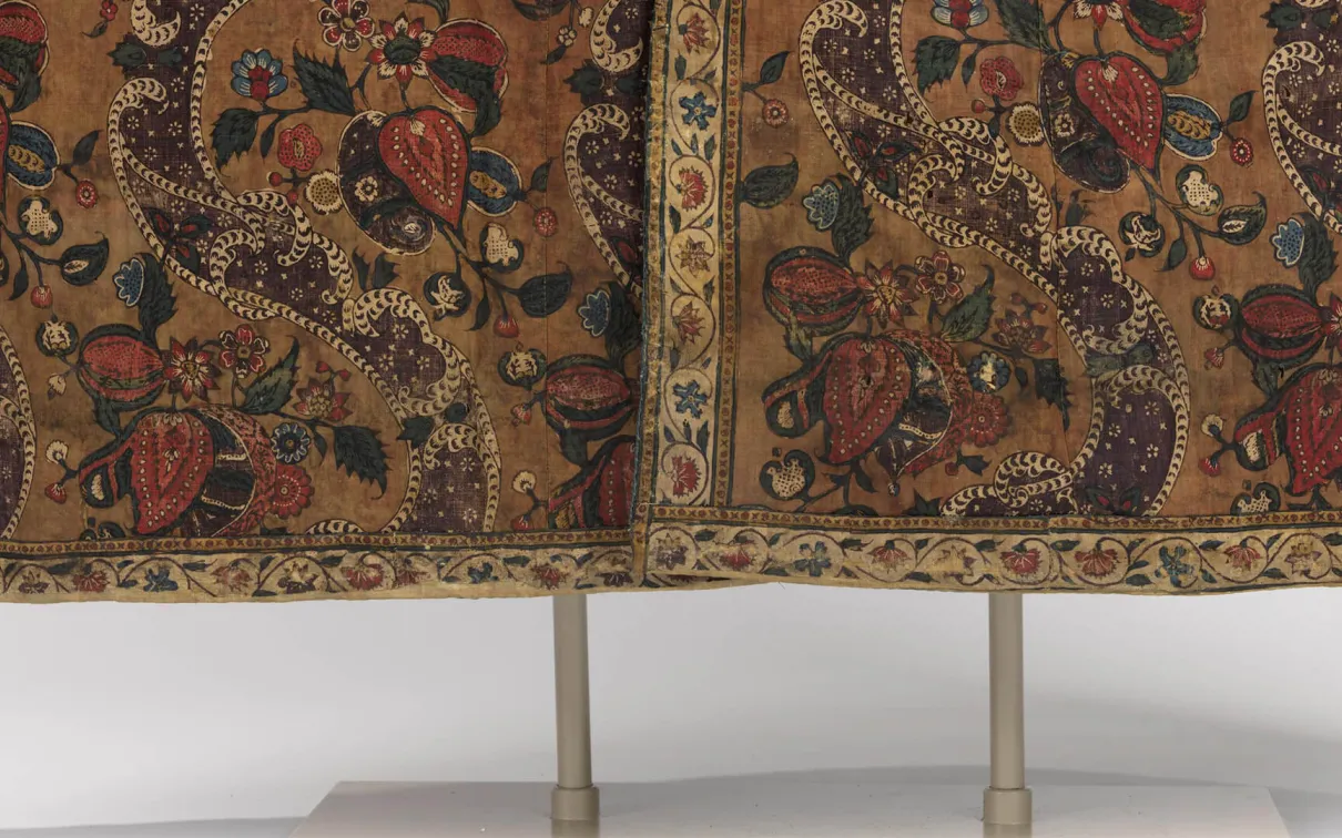 Detail of man’s banyan (informal gown).
