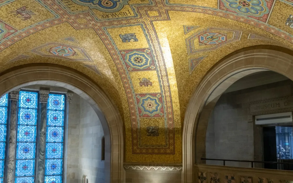La mosaïque ROM de 1933 - Plafond de la rotonde
