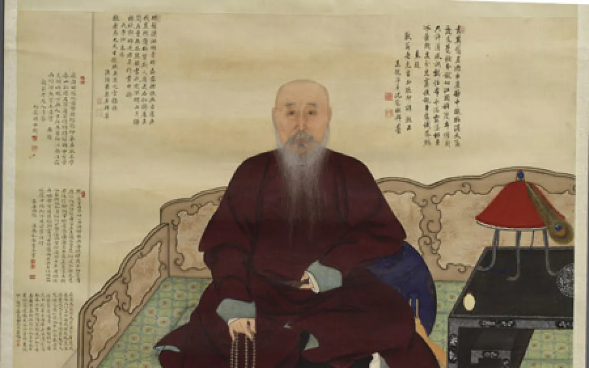 Portrait of the elderly Master Jing