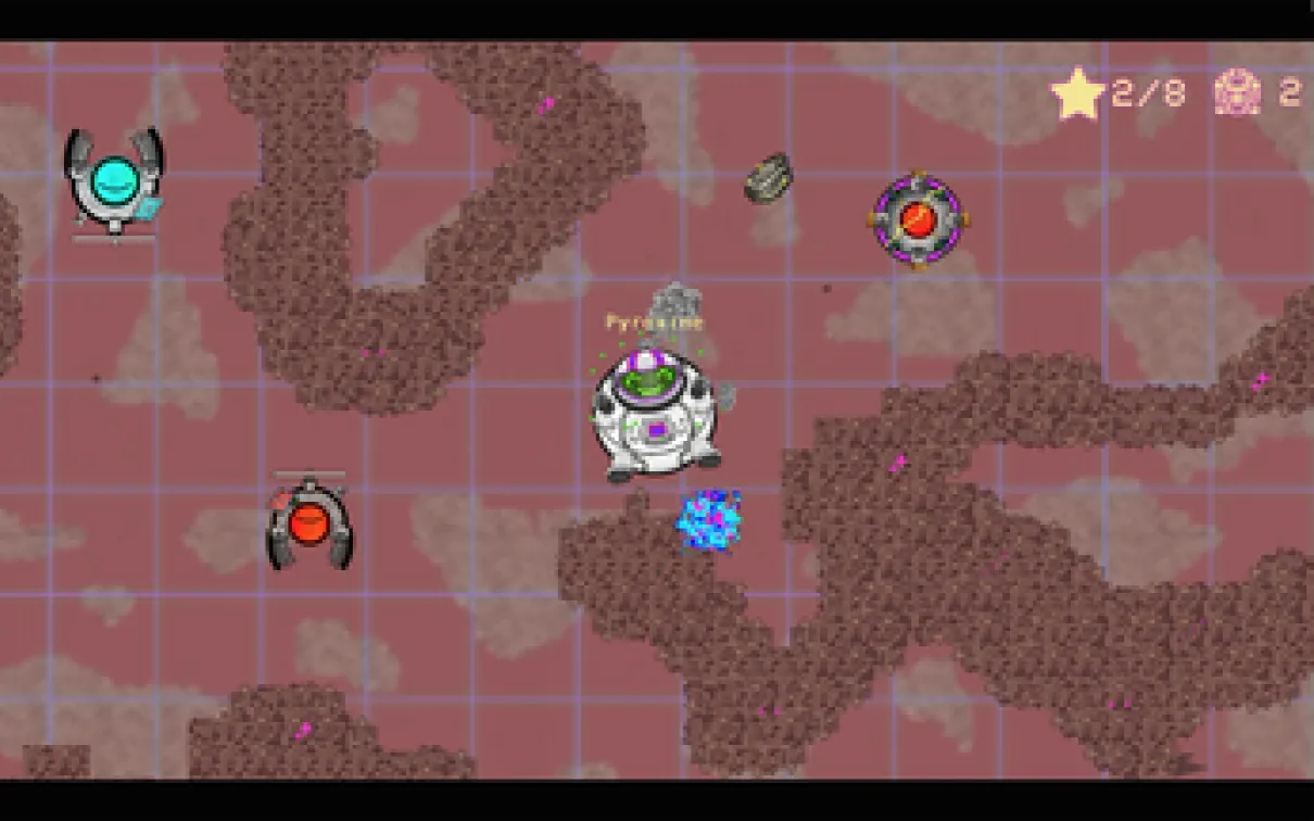 un astronaute animé explore un astéroïde
