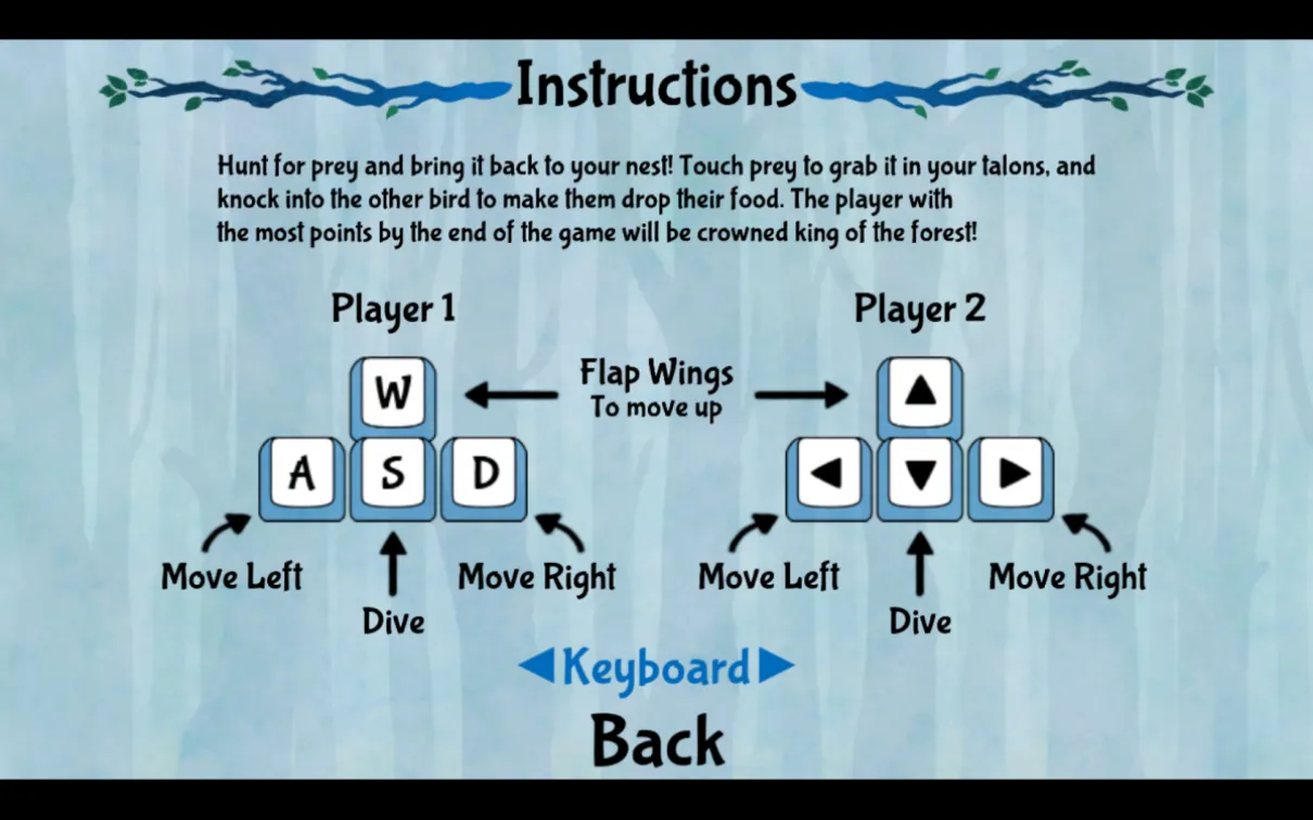 keyboard instructions
