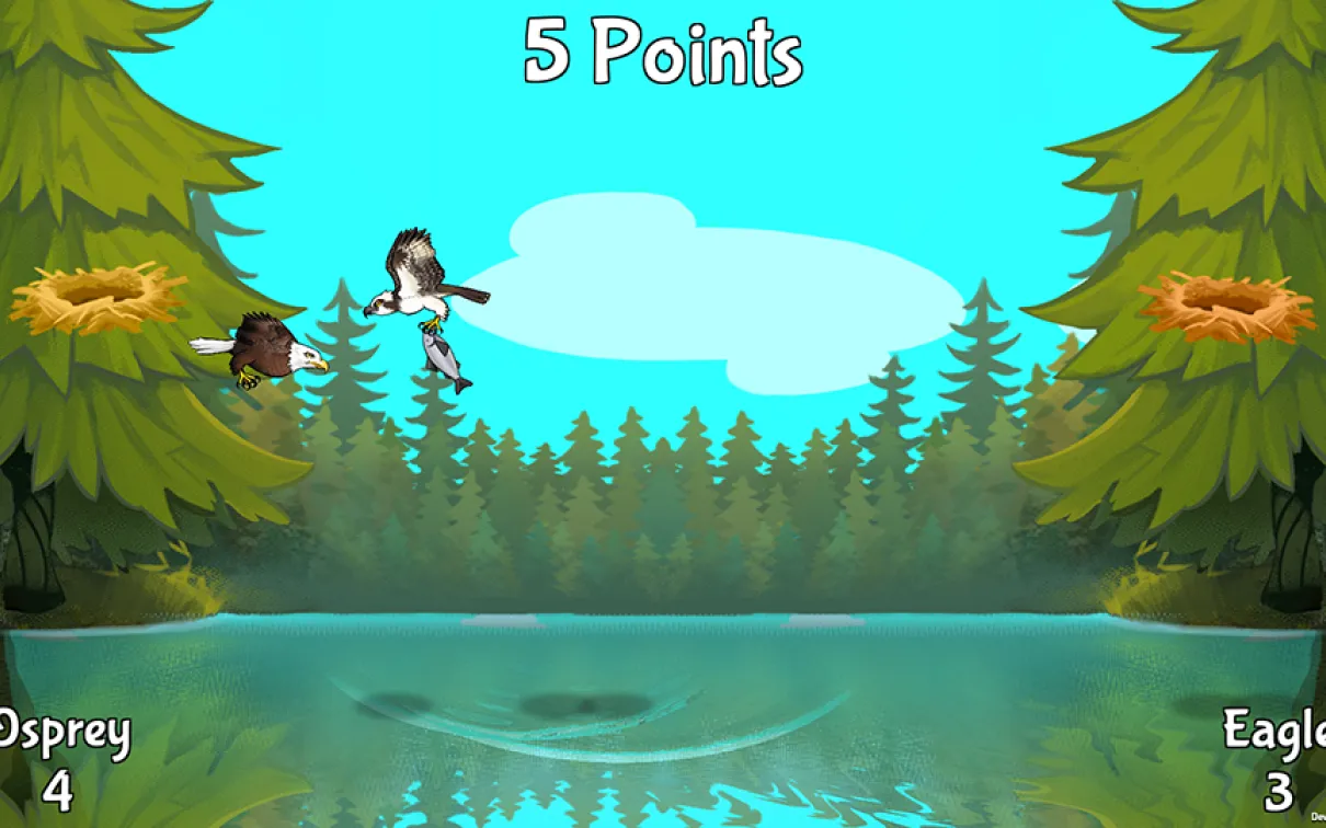 screenshot of the lake level
