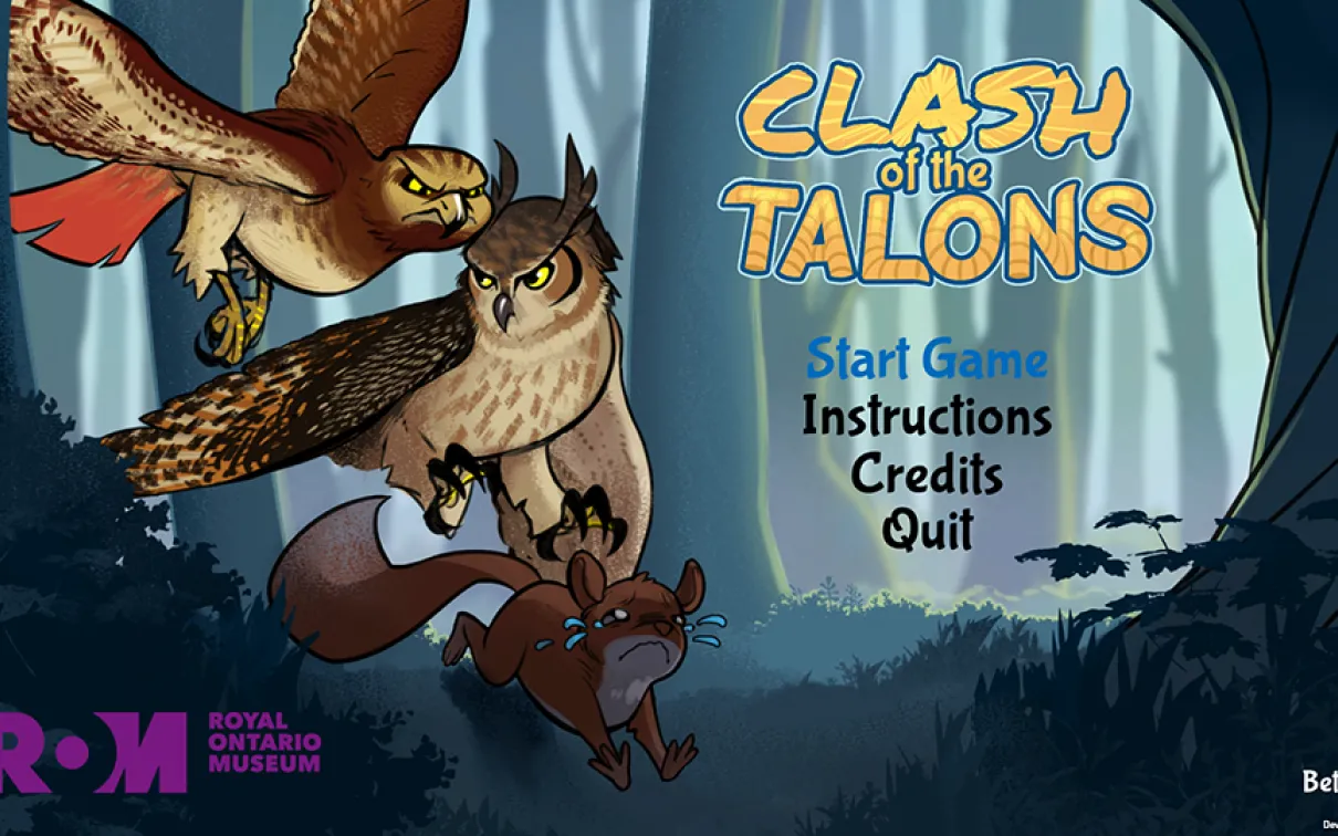 Écran de menu de Clash of the Talons
