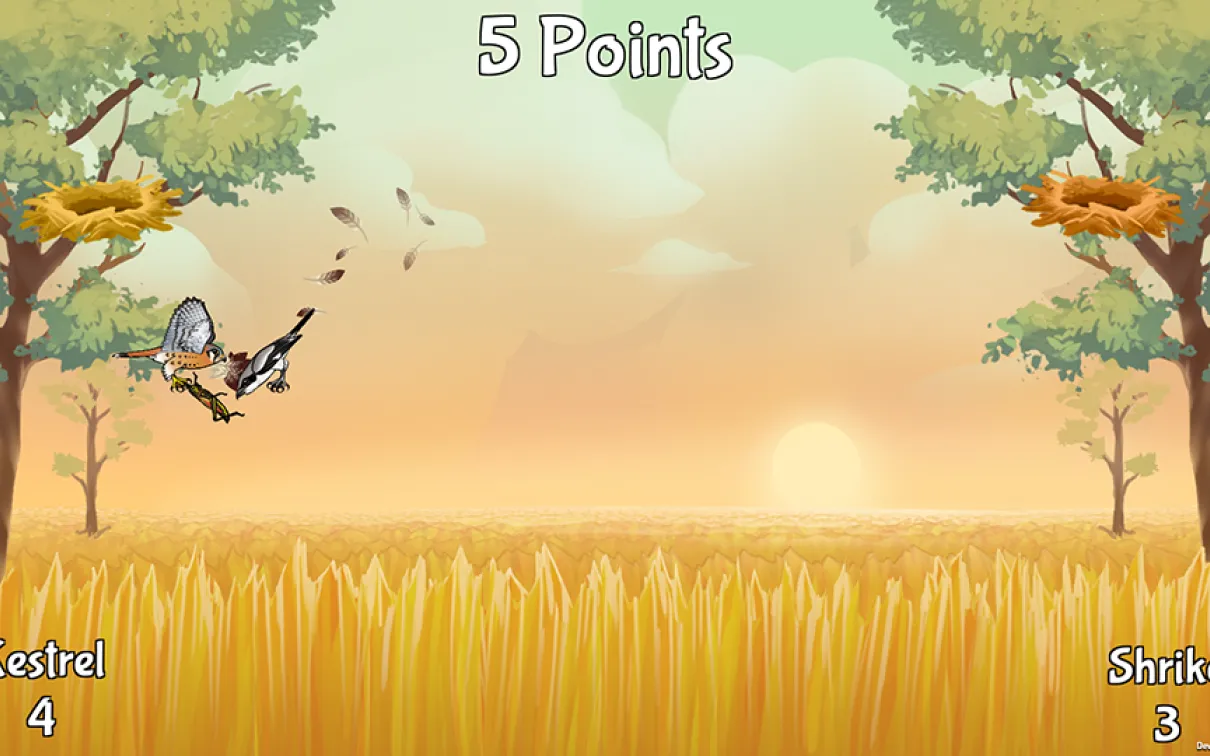 screenshot of the plains level

