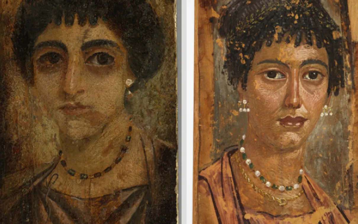 Romano-Egyptian Fayum mummy portraits, which originally covered the face of mummies, hold great significance as they represent some of the earliest known and finest painted portraits in the history of art.