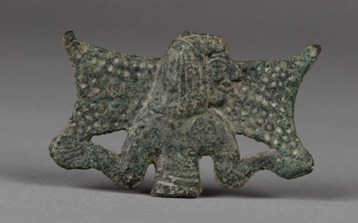 Rare bronze relief; Ancient Cyprus