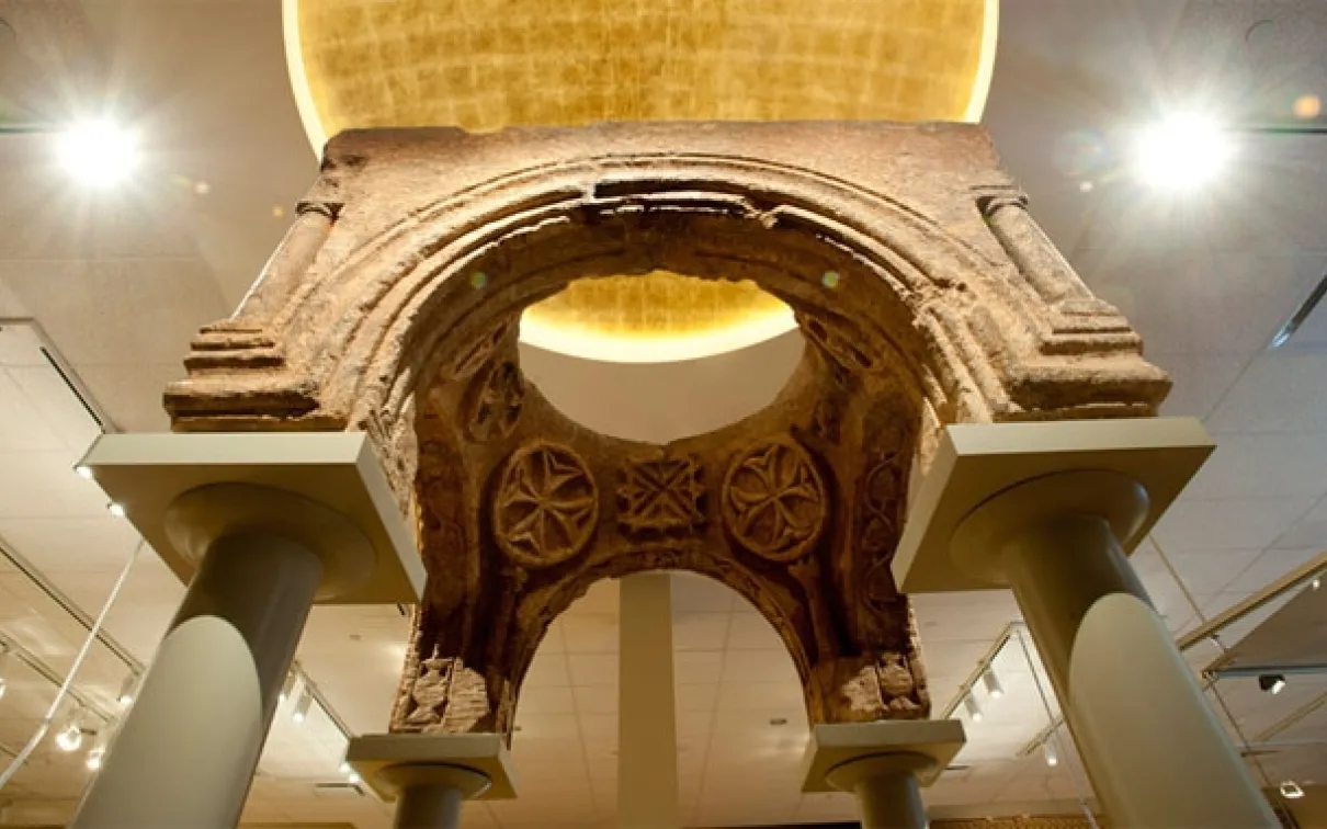 One of the ROM's most significant recent acquisitions is a rare 1st century AD ciborium (altar canopy) found in the Joey and Toby Tanenbaum Gallery of Rome