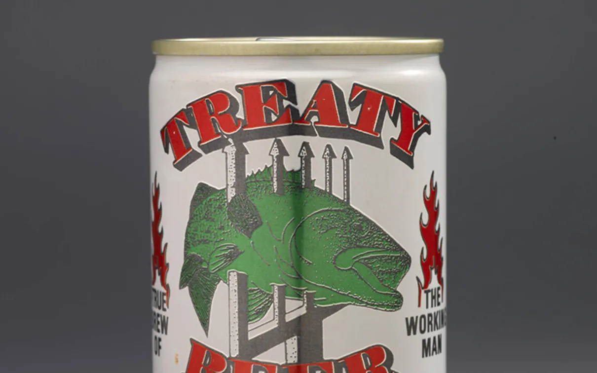 Treaty Beer can.