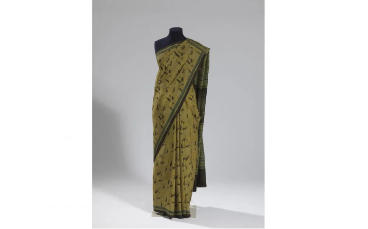 Sari jaune/vert
