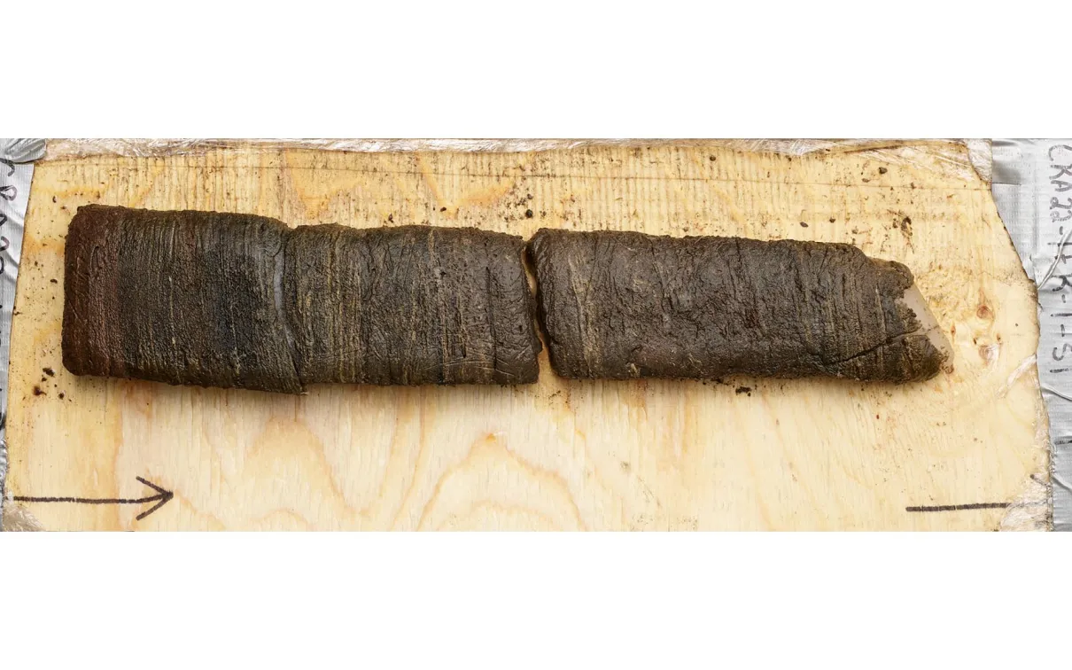 Core collected from Lake Crawford