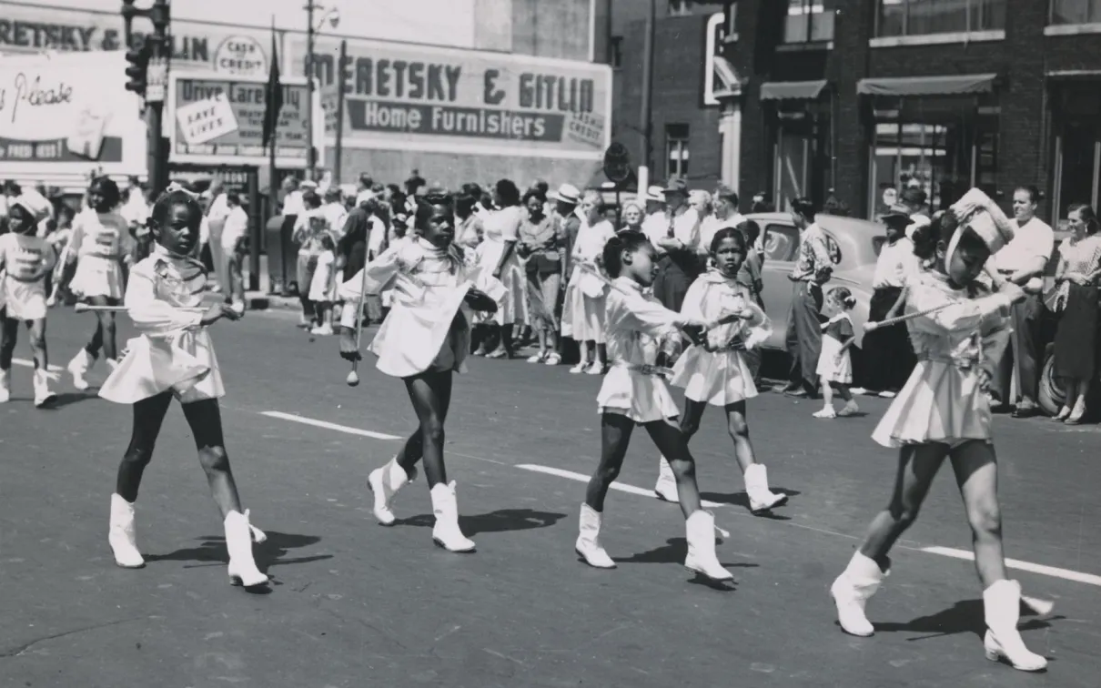 Parade on Emancipation Day.
