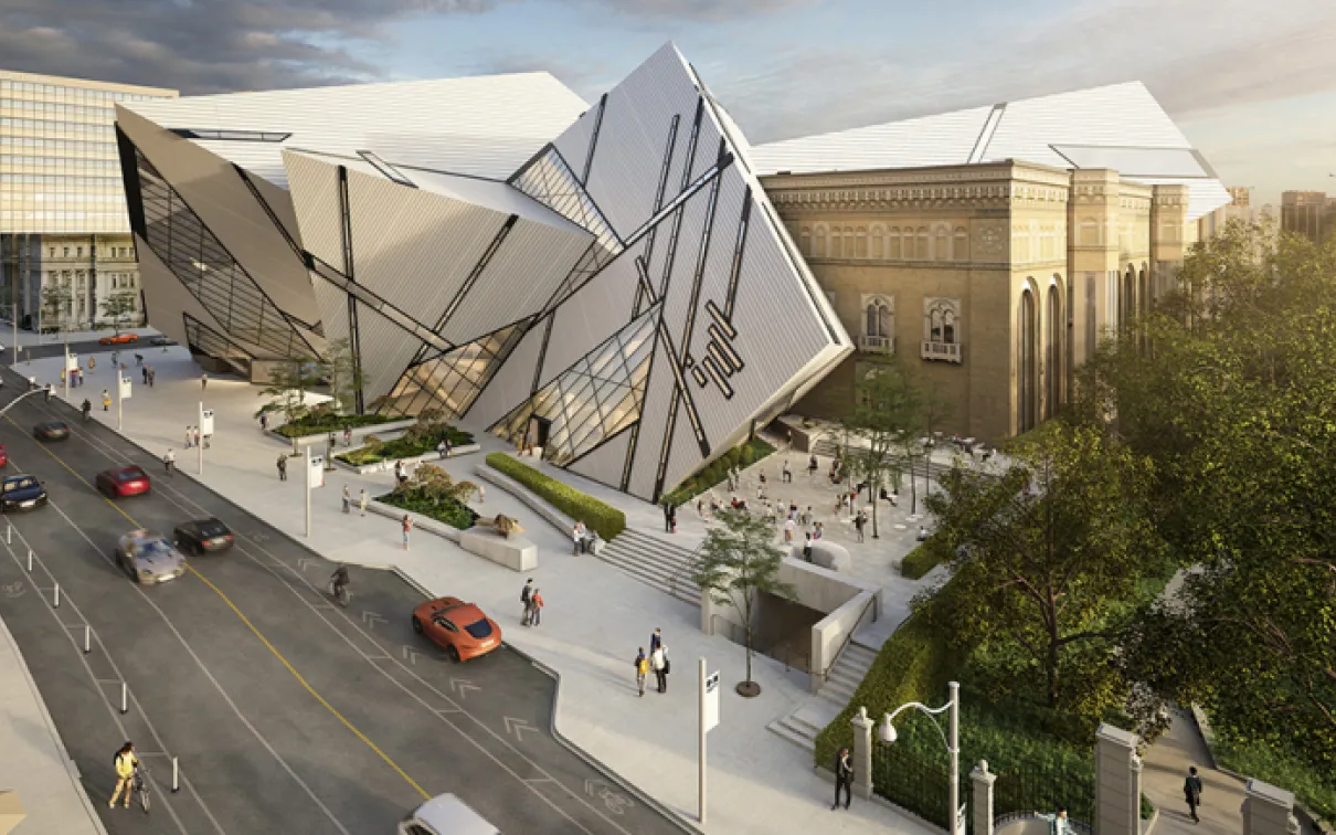 Aerial view of the ROM Performance Terrace.
