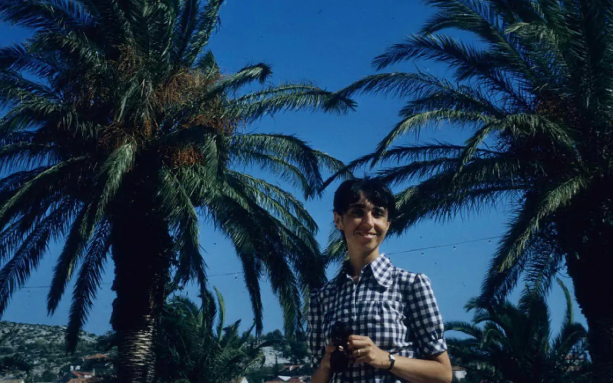 Veronika Gervers in Yugoslavia.
