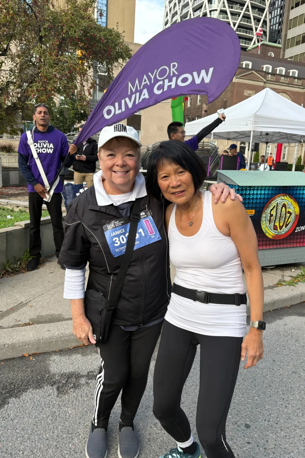 Janice Price, President and CEO of ROM Governors with Toronto Mayor Olivia Chow. 