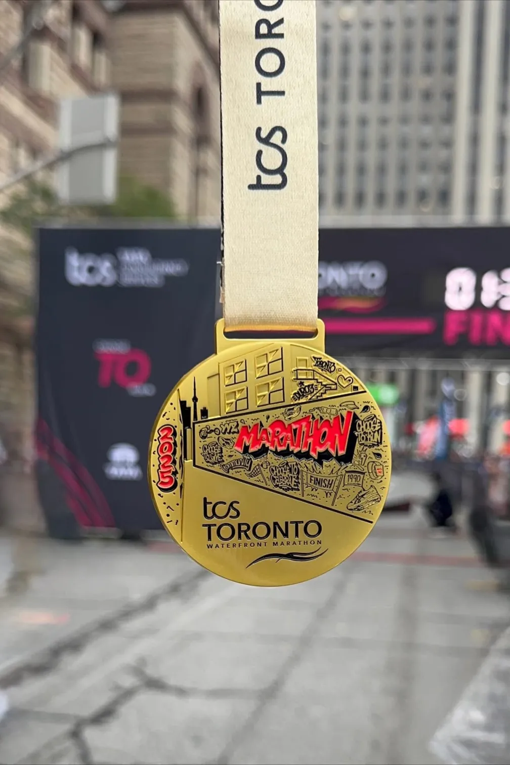 TCS Toronto Waterfront Marathon Charity 5K Run Medal 
