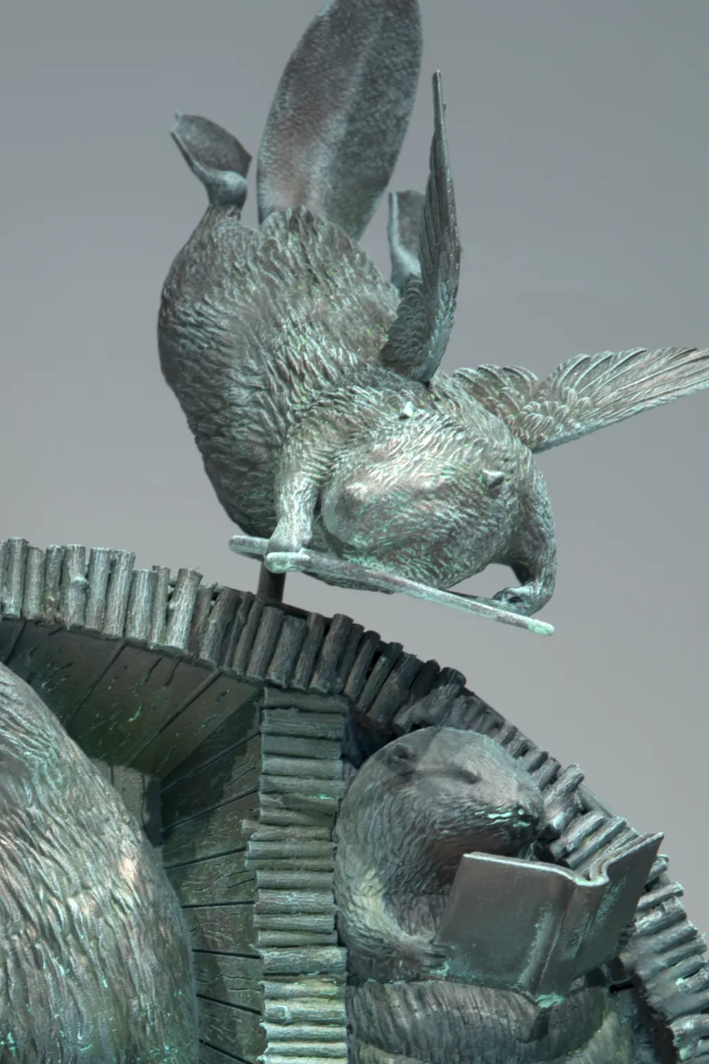 Kent Monkman, Maquette "Cupid" for The Colony (detail), 2026. Patinated resin. Image courtesy of the artist.