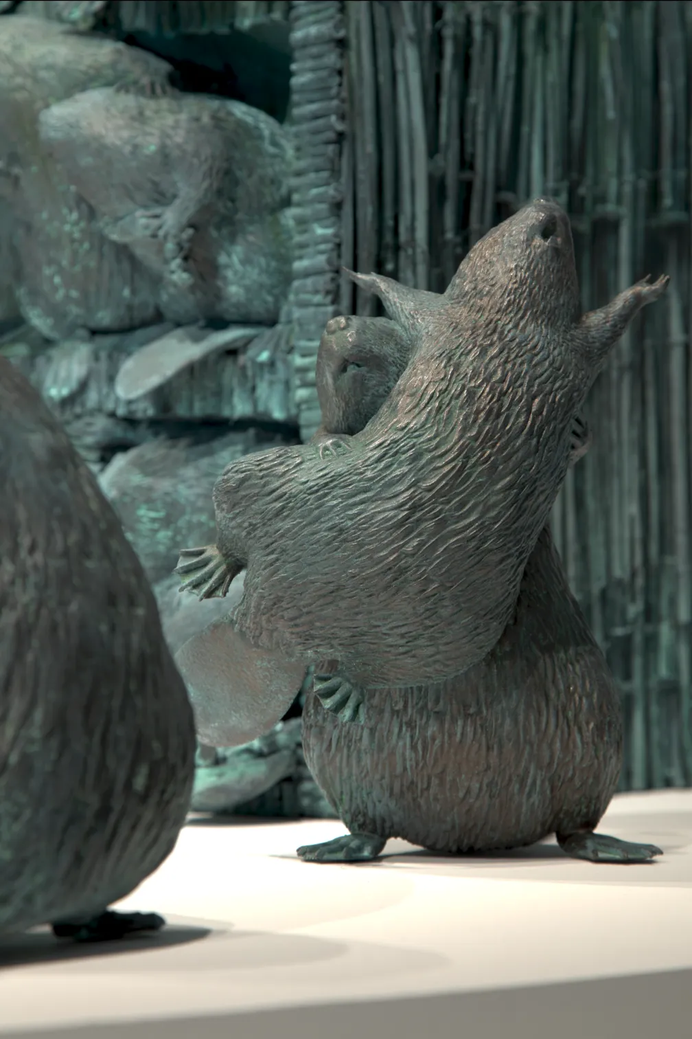 Kent Monkman, Maquette "Presage" for The Colony (detail), 2026. Patinated resin. Image courtesy of the artist.
