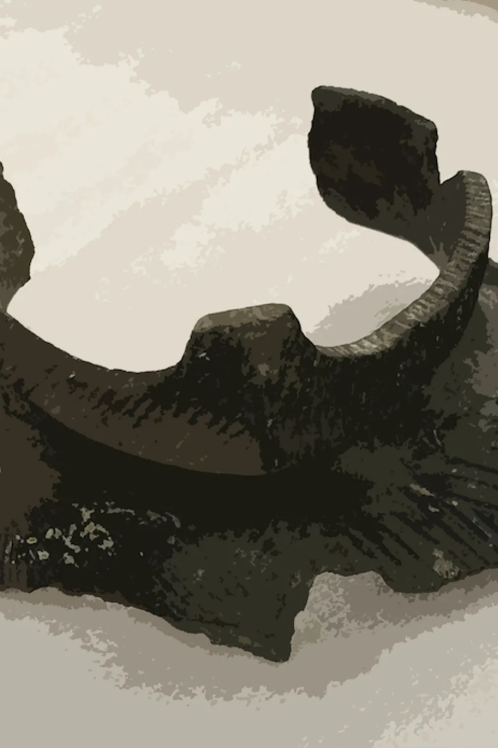 17th-century Huron pot
