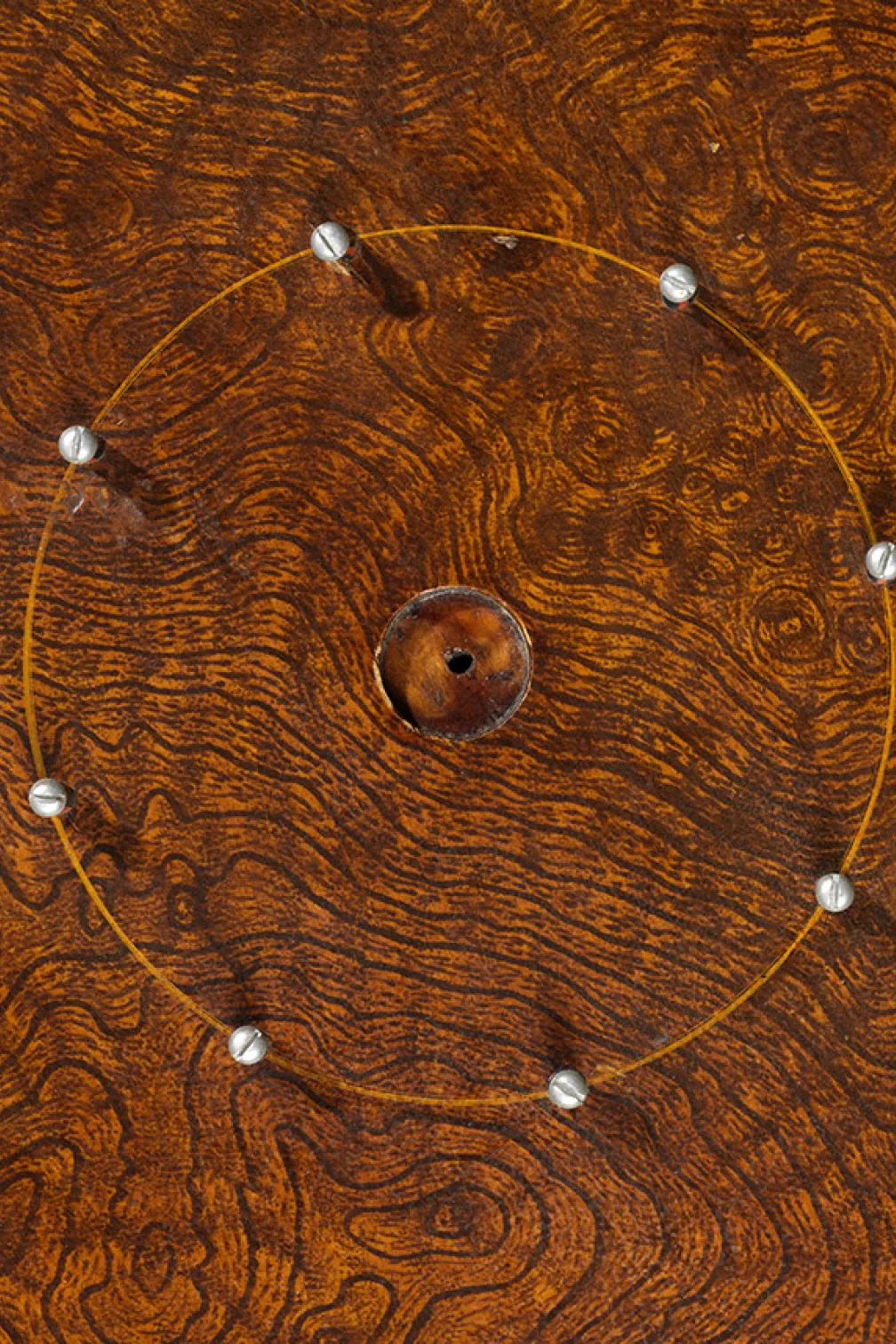 Detail of crokinole board
