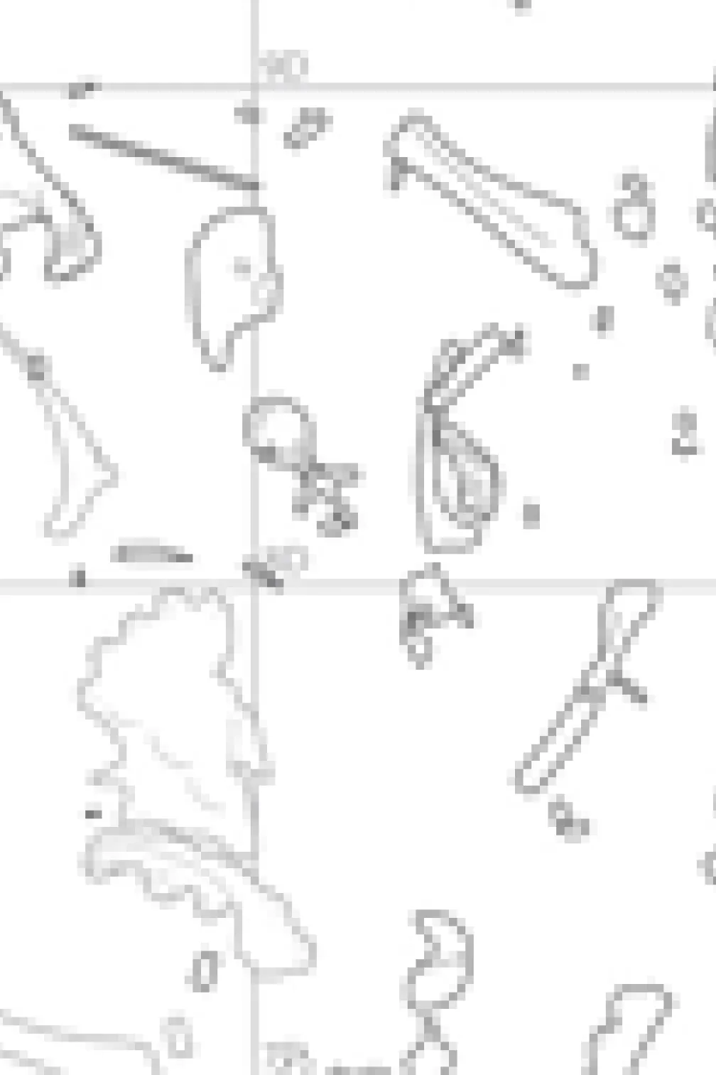 Carte de la carrière de Wendiceratops montrant l'emplacement des os excavés. Crédit : David Evans